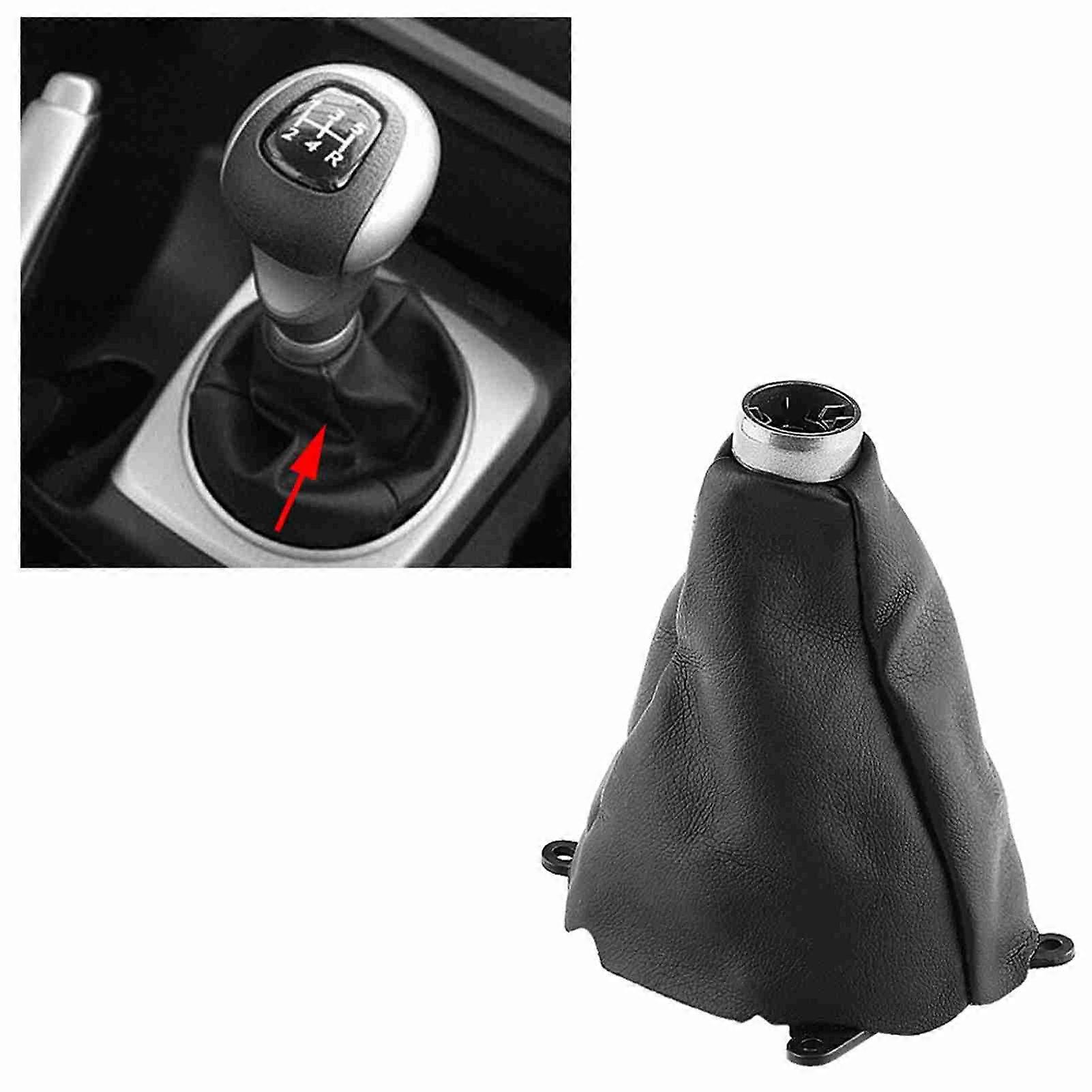 PU Leather Gear Shift Boot Cover for Civic 2006-2012 Black