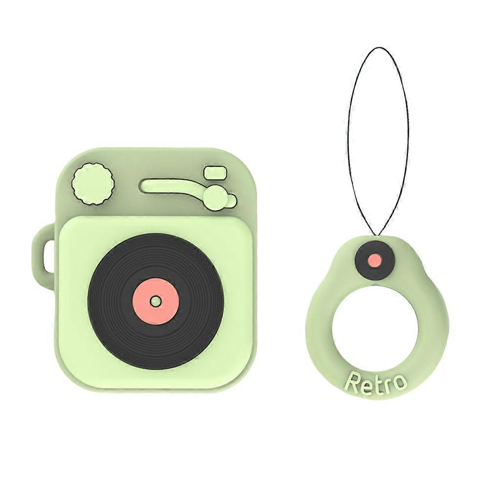 Earphone Case Creative Recorder Player Style for Earphone Use 1Pcs Green