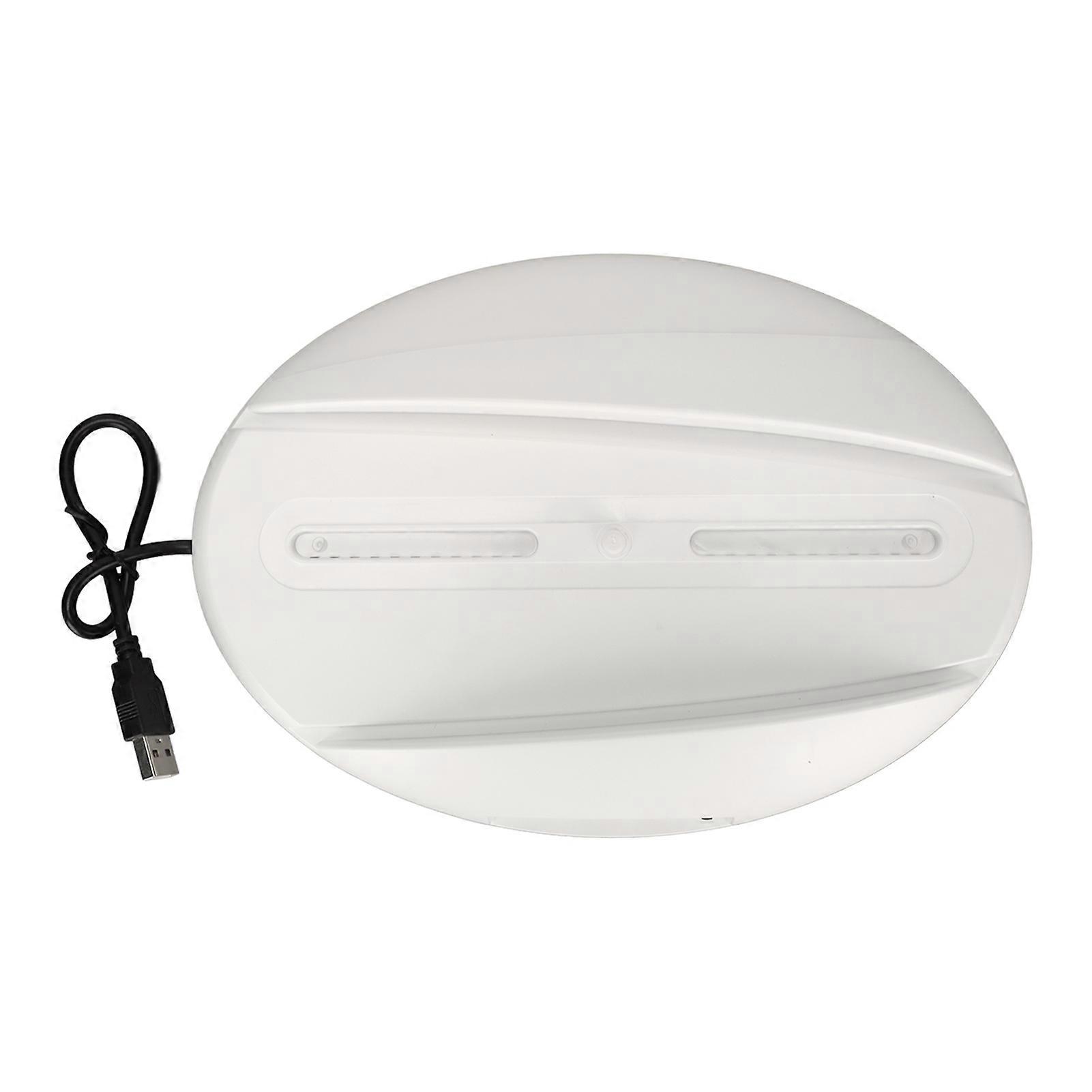 LED Vertical Stand Console Docking Station with 3 USB Ports White