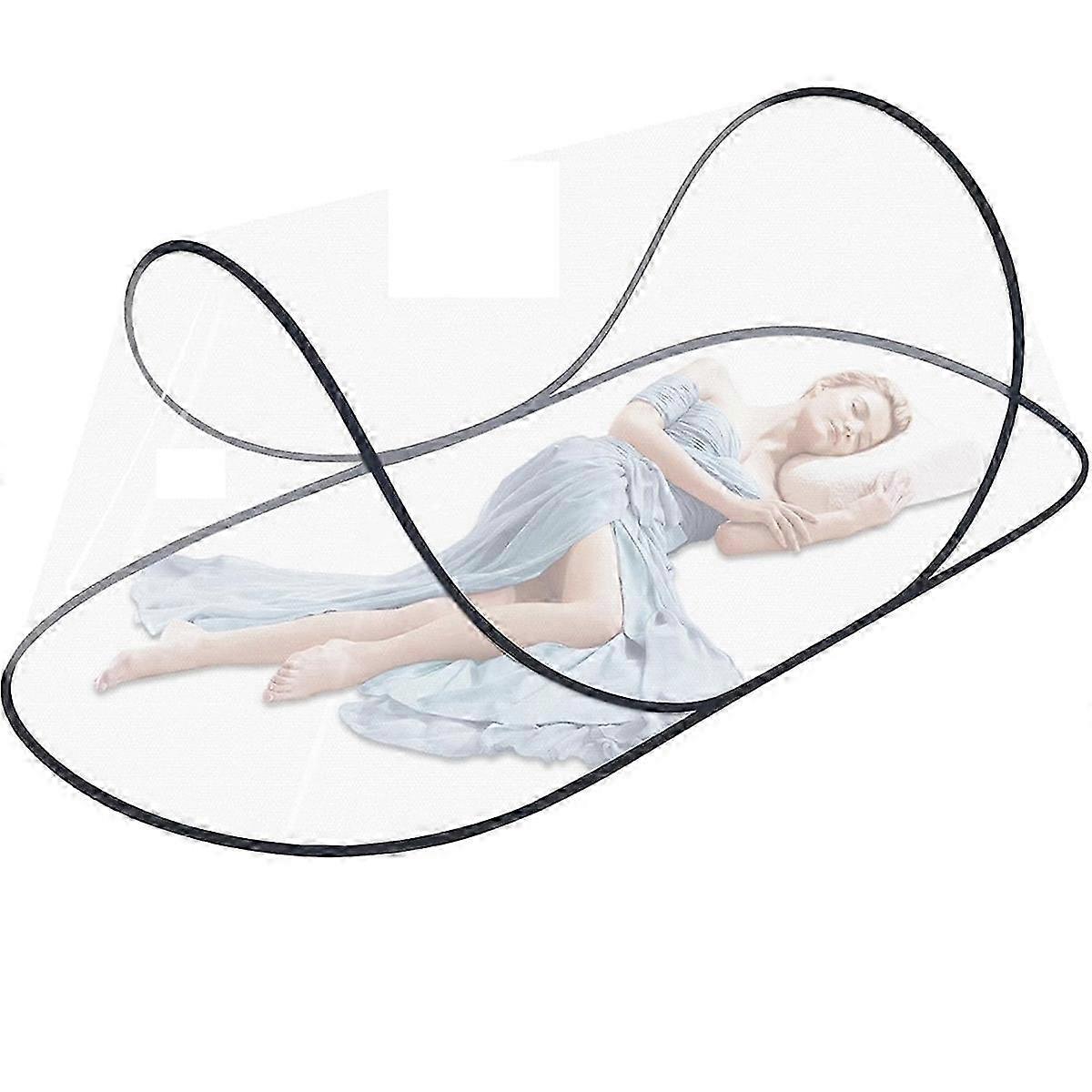 Updated Foldable Mosquito Net with Portable Camping Tent Feature - Ideal for Family Use at Bedside