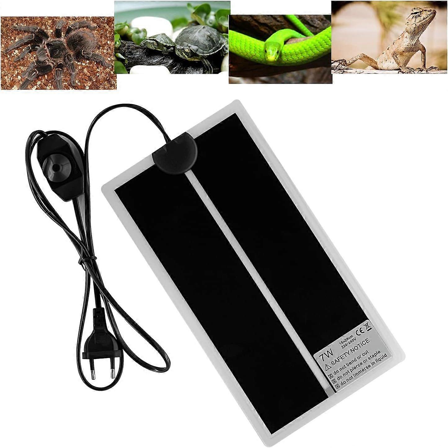 Reptile Heating Mat, Adjustable Terrarium Heating Pad with Temperature Control