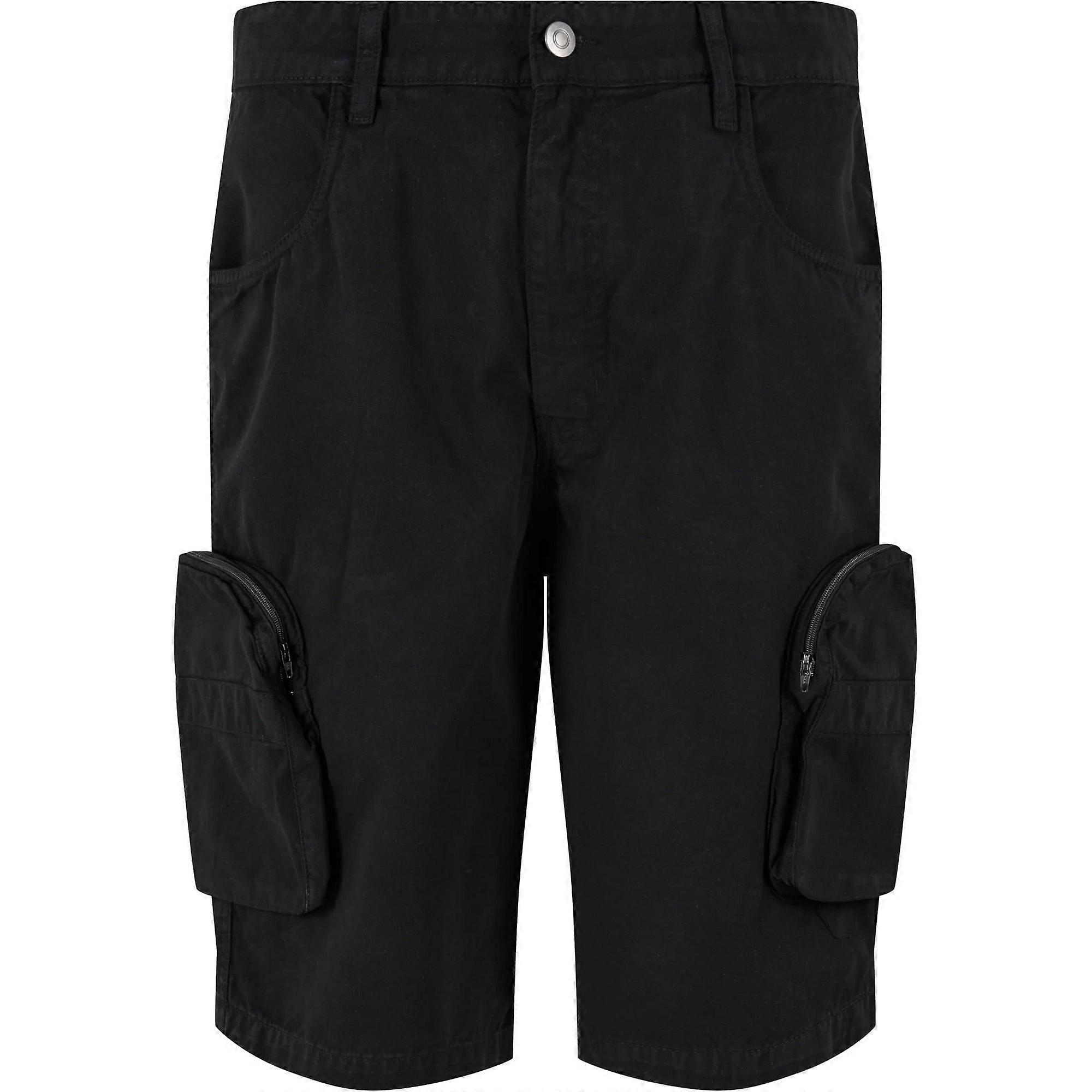 Urban Classics Short cargo uni pour homme Noir 33R