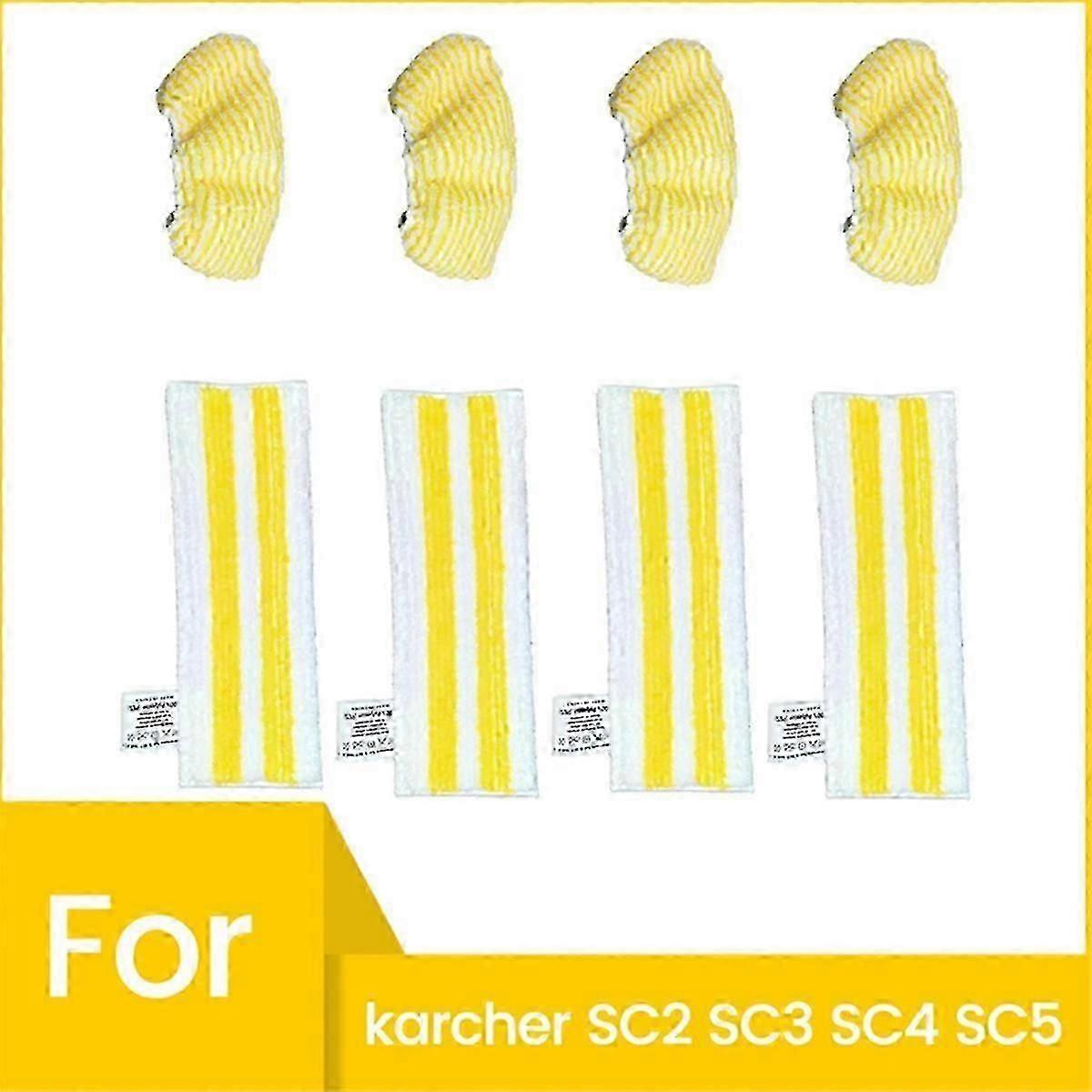 Ersatz-Mikrofaser-Wischpads Set für Karcher SC2 SC3 SC4 SC5 Dampfreiniger - 8er Pack
