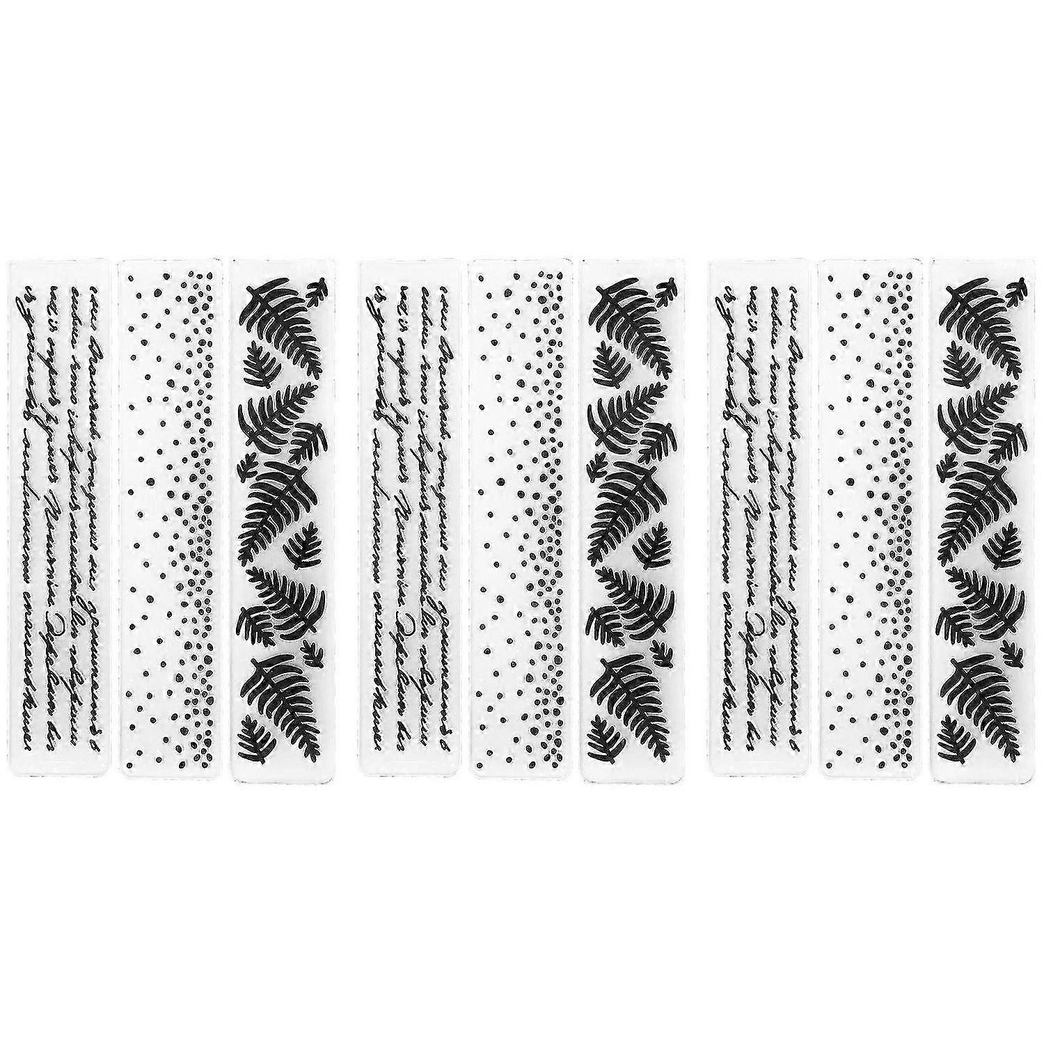 2025 Latest Model 9Pcs Plastic Embossing Folders Scrapbooking DIY Card Making