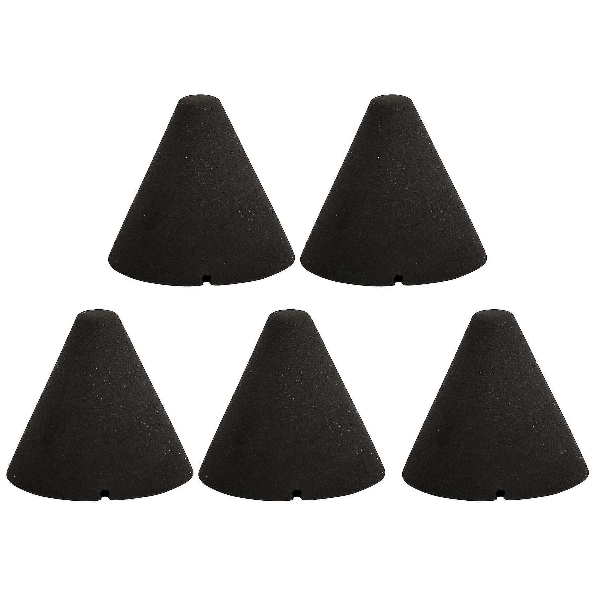 2025 5 Pcs Electronic Drum Part Piezo Trigger Cone 1.38x1.46inch Black
