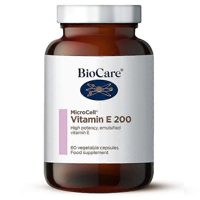 BioCare MicroCell E-vitamiini 200iu Vegikapselit 60