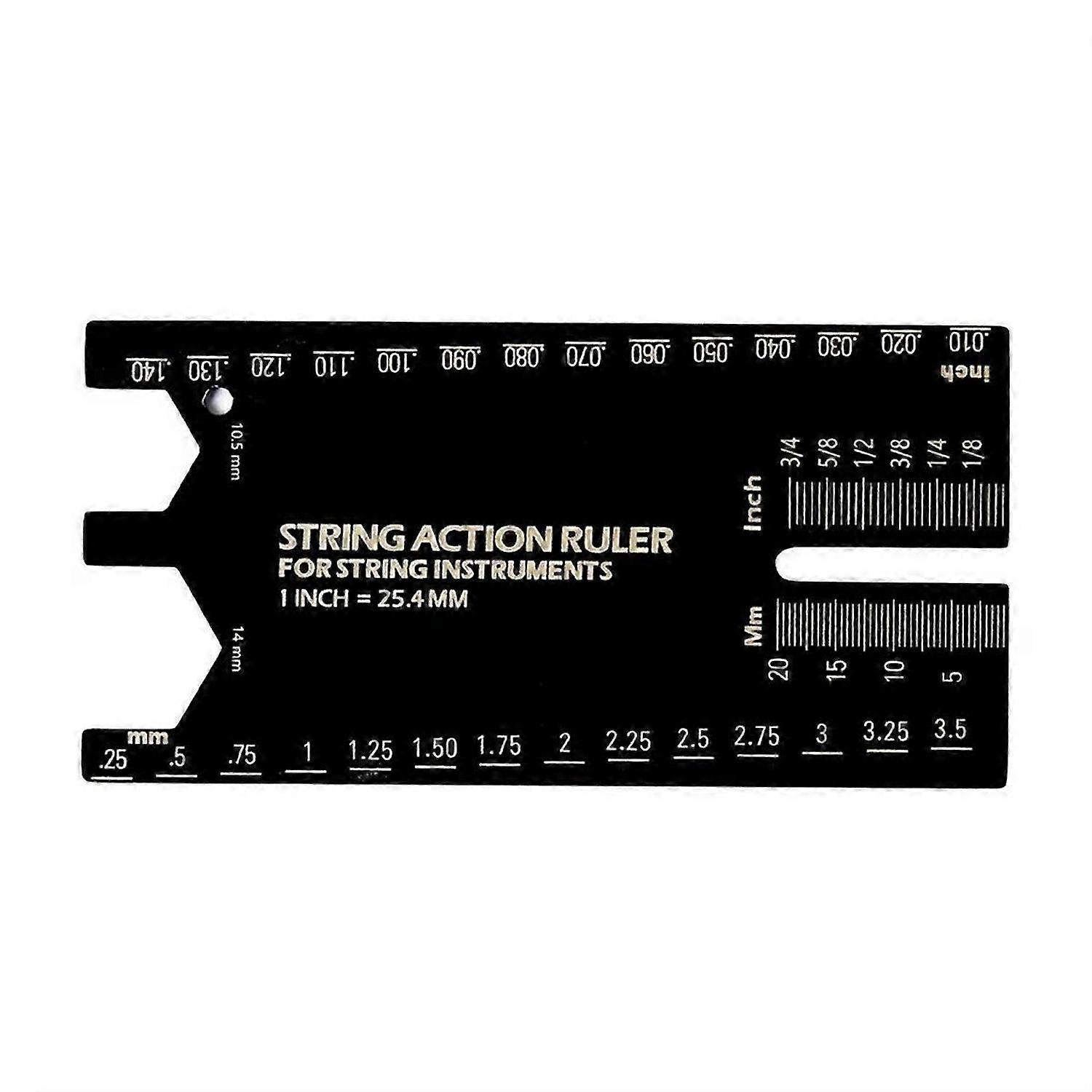Guitar String Action Measuring Ruler Aluminum Alloy Tool
