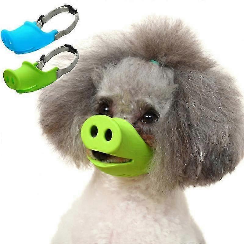 Barsinfi Anti-Bite Anti-Bark Small Dog Pet Muzzle Adjustable Cute Pig Nose muzzle Mouth dog
