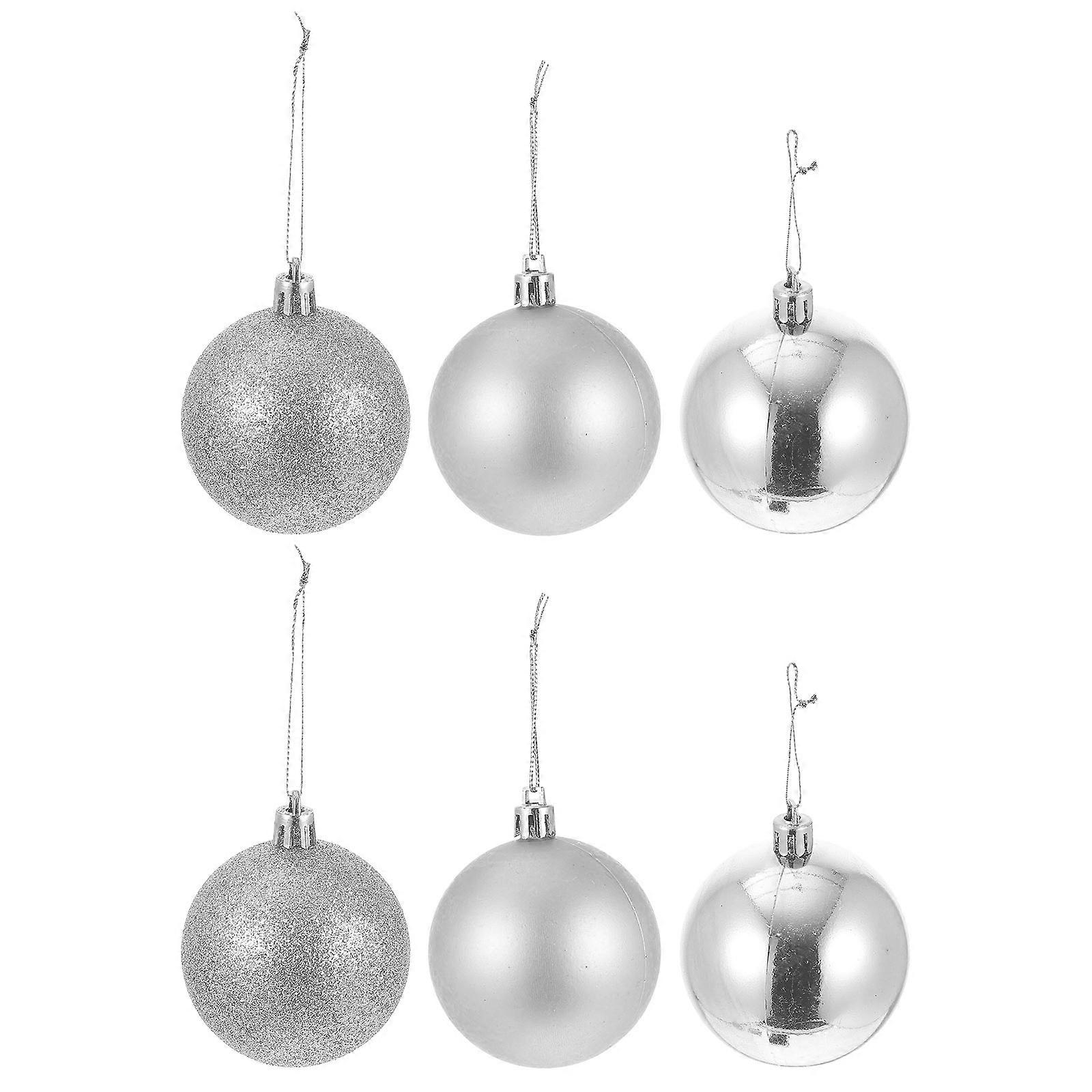 Christmas Balls Decor Hanging Balls Pendant with 24Pcs for Xmas Tree