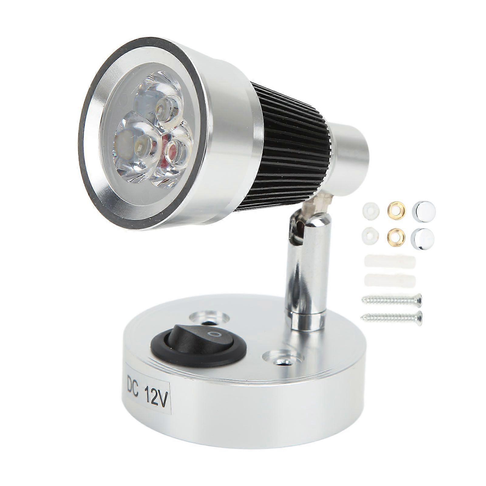 LED Swivel Reading Light 90 Adjustable RV Spotlight Interior Lighting for Motorhome Trailer Camper Boat Neutral Light