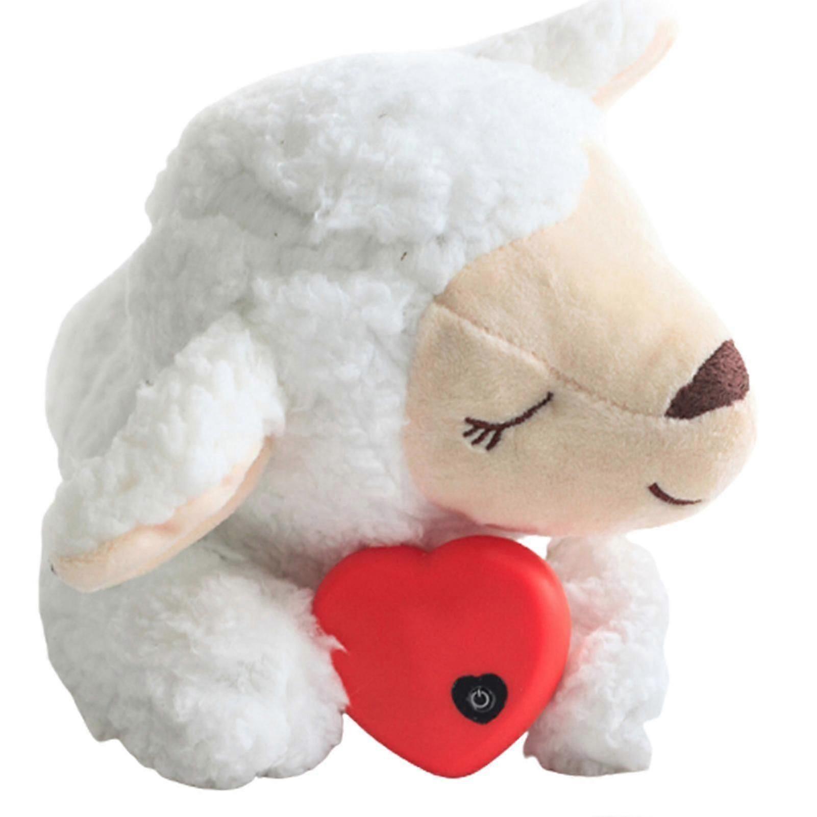 Puppy Toy with Heartbeated Dog Calming Behavioral Training Toy Sleeping Animal Plush Buddys for Separation Anxiety Relief