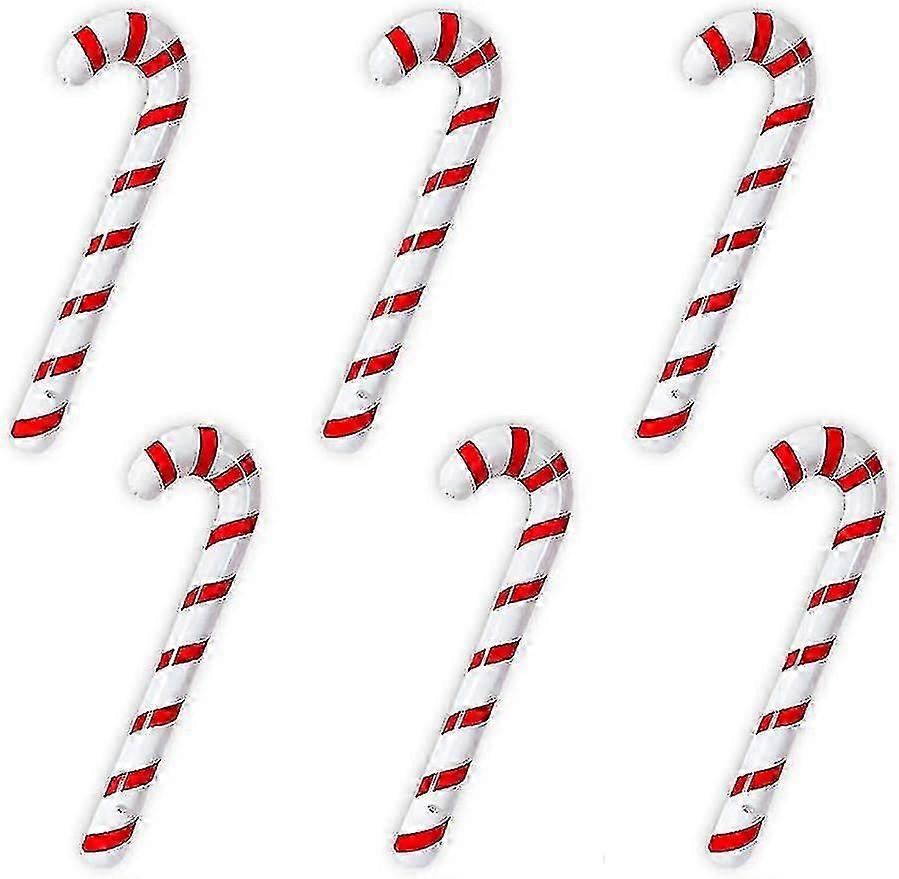 6 Pcs Inflatable Candy Canes Balloons For Christmas Decorations - Youa