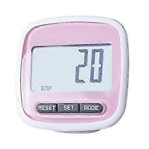 Simple Pedometer Pedometer with 3D Sensor, Screen for Running Fitness Pink