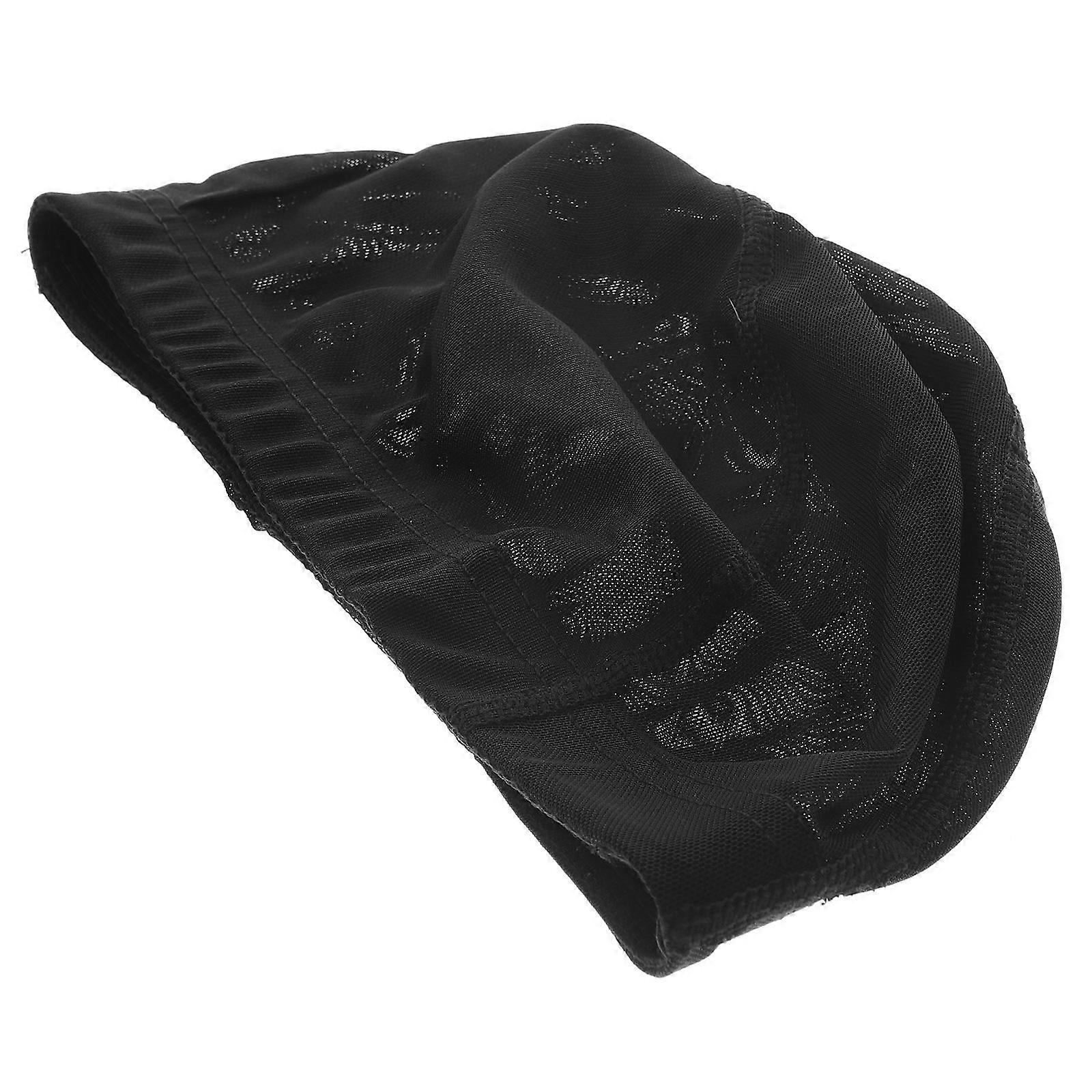 Elastic Wig Caps 3Pcs Durable Wig Fixed Headbands Breathable Fabric Black for Women Wig Accessories