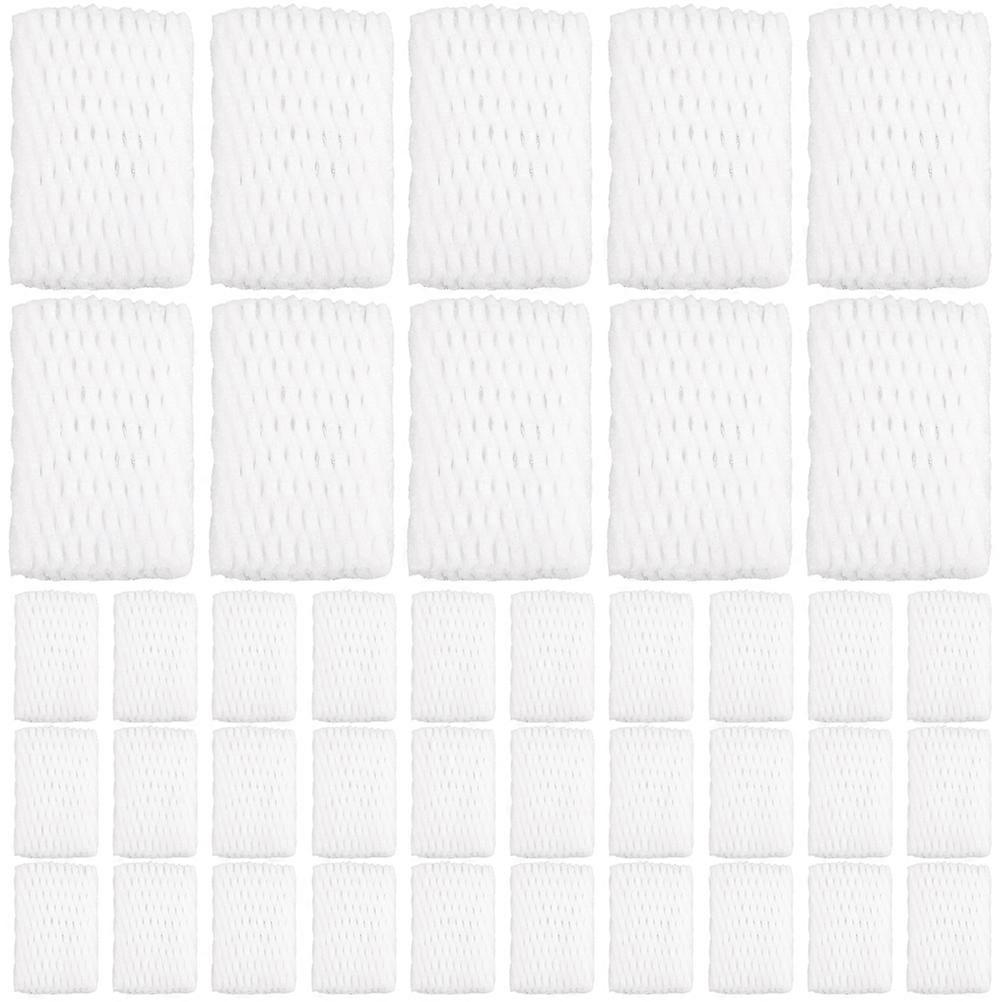 Reusable Fruit Netting Bags Fragile Fruit Packaging Nets for Fruit Transport White Pearl Cotton Material for Transportation Safety 1200Pack