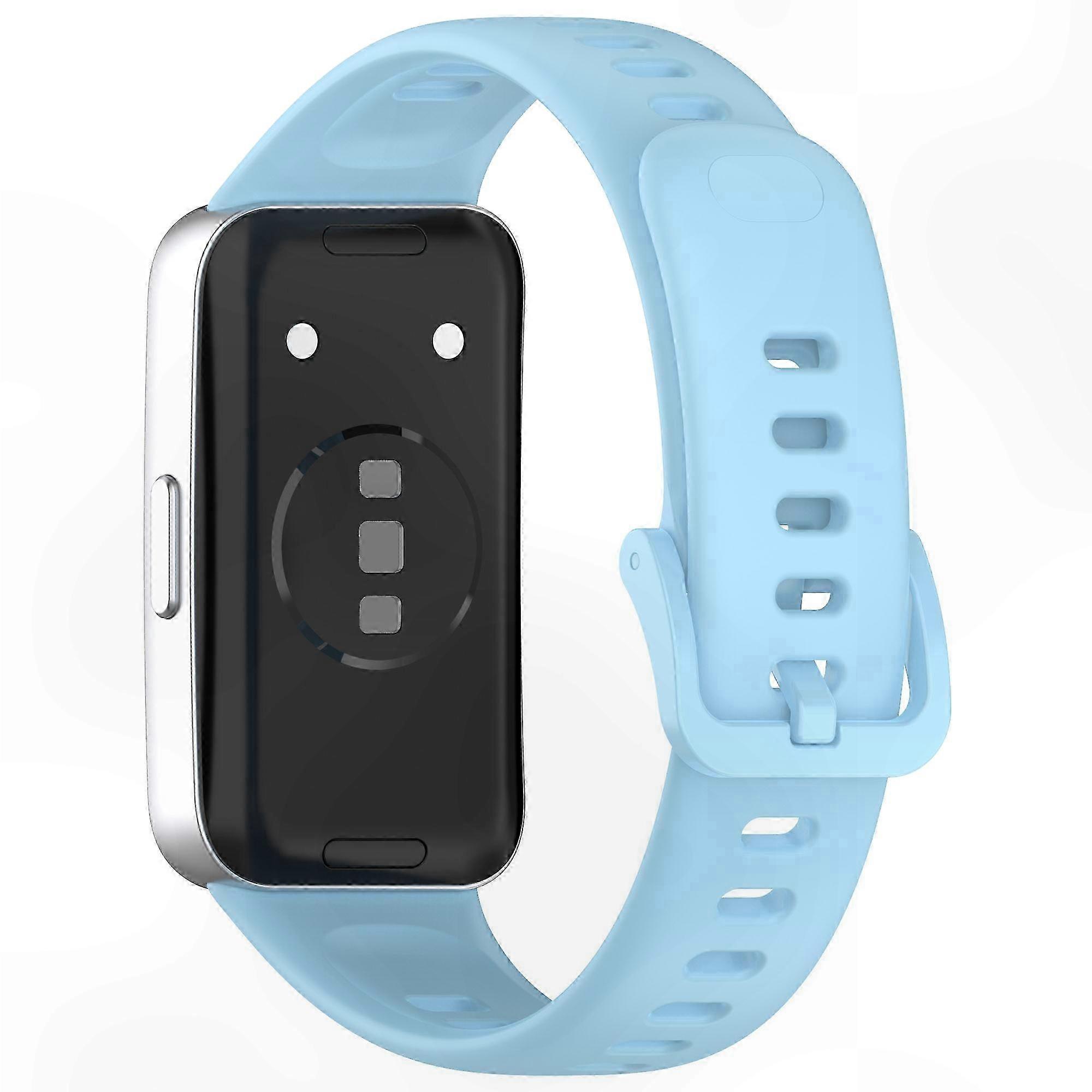 NFC-Compatible Silicone Watch Band for Smartwatches with Glossy Finish