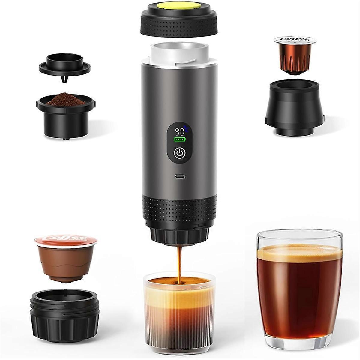 Electric Espresso Machine - 20Bar SelfHeating Camping Coffee Maker