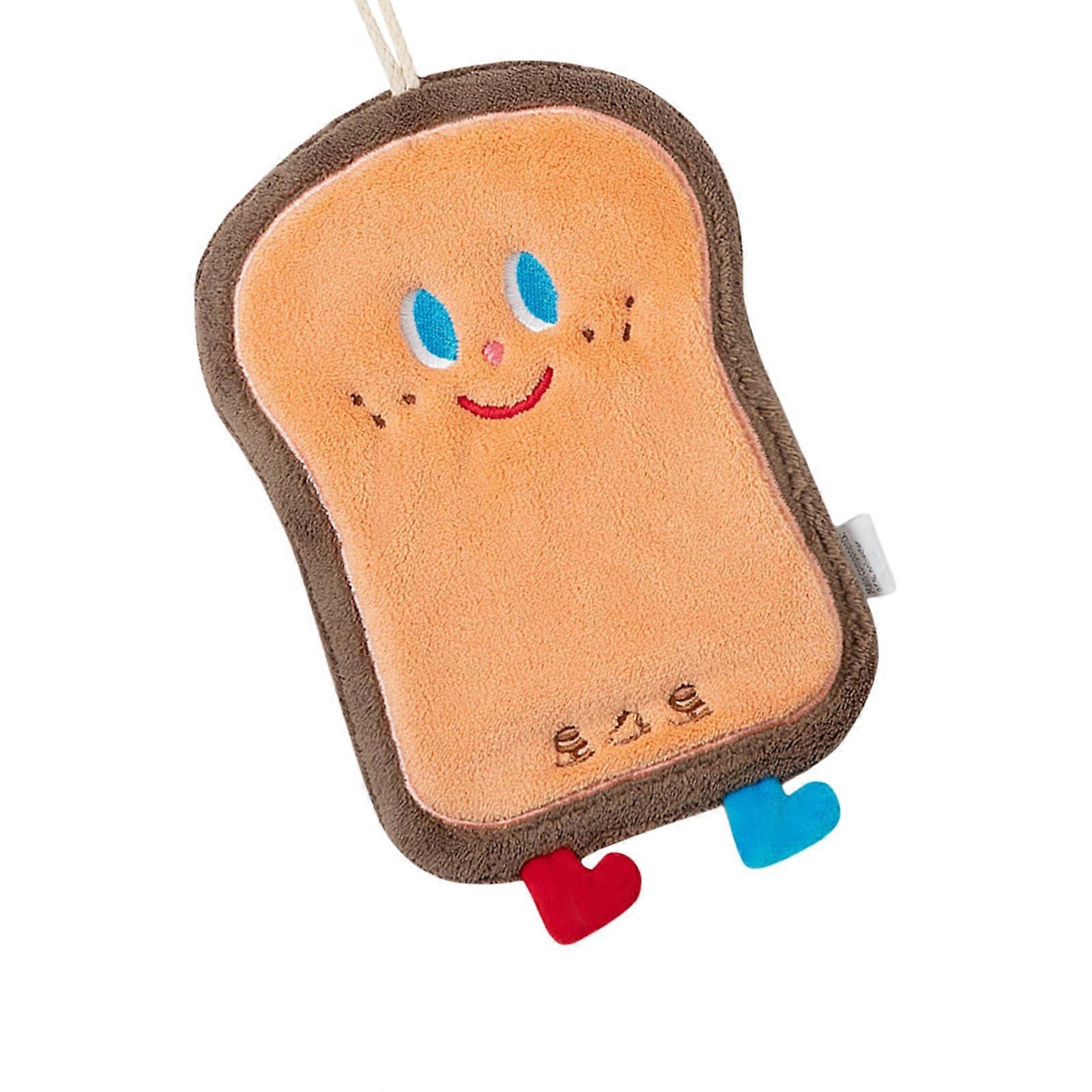 Kids Double Layer Hanging Hand Towel Absorbent Coral Fleece Wall Mounted Small Space Bathroom Towel With Hanging Design