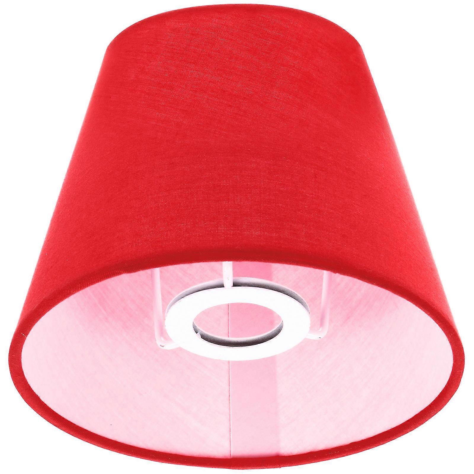 Lamp Shade Cloth Lamp Cover for Wall Light Accessory 2Pcs Red