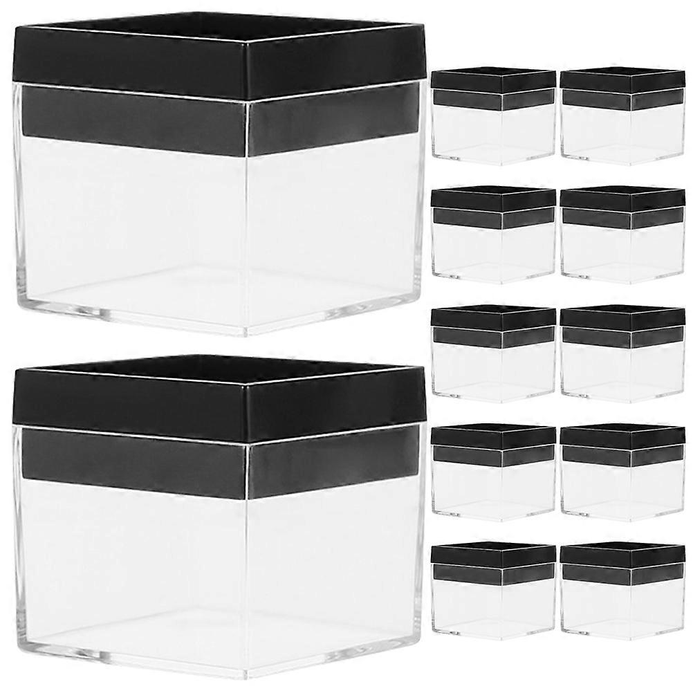 12Pcs Mineral Specimen Display Box for Organizing and Storage Use