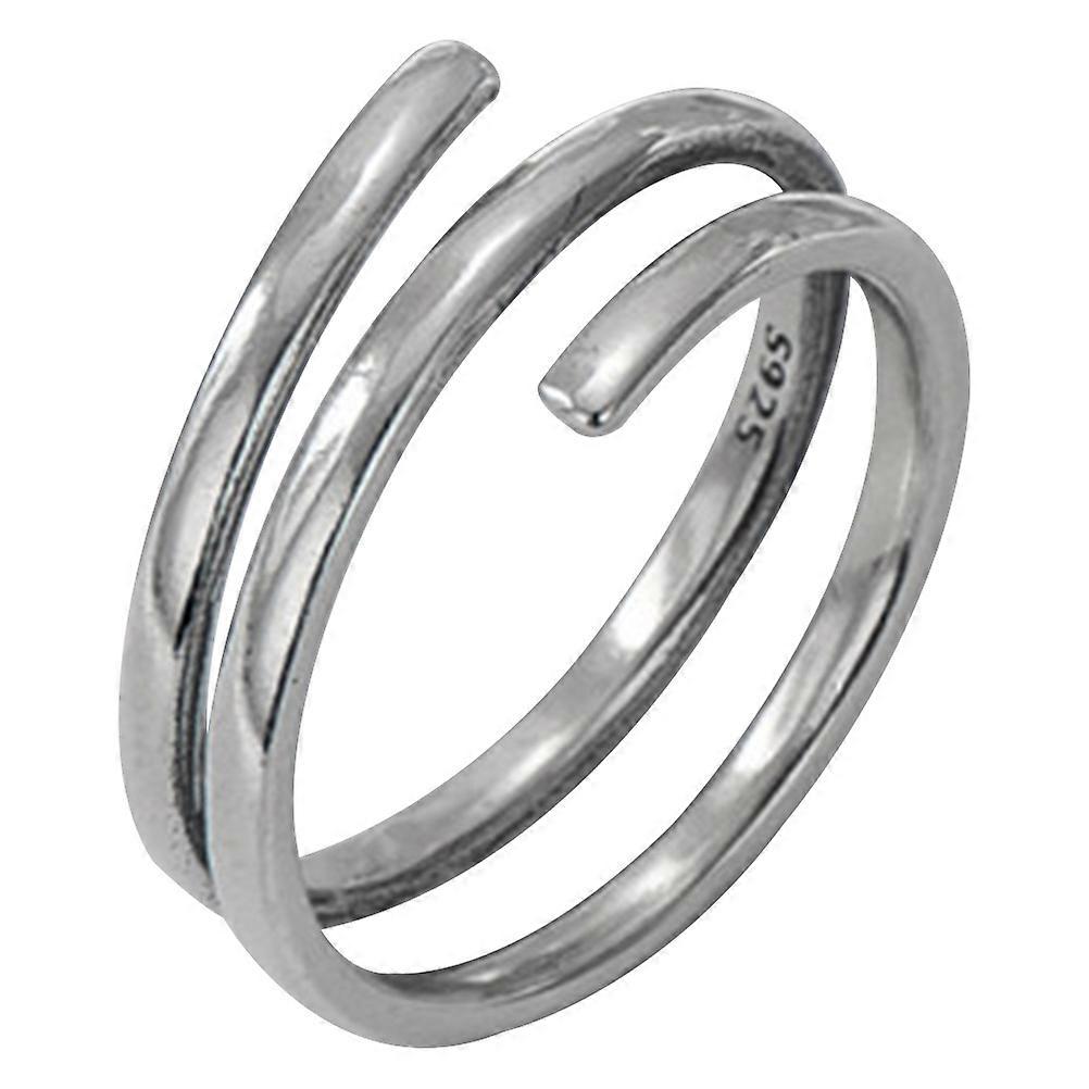 Silver Adjustable Thumb Ring for Decoration 2Pcs Fashionable Open Rings