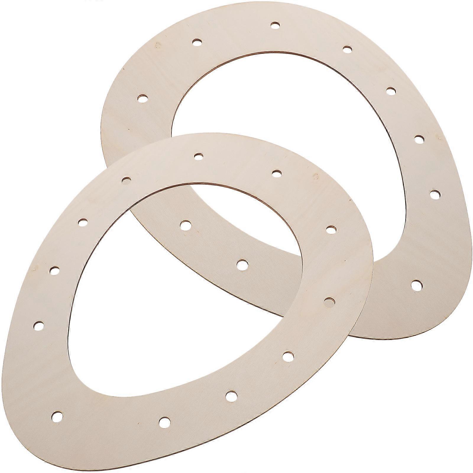 Wooden Crafts Egg Wreath Frame for DIY 8Pcs Easter Wreath Forms