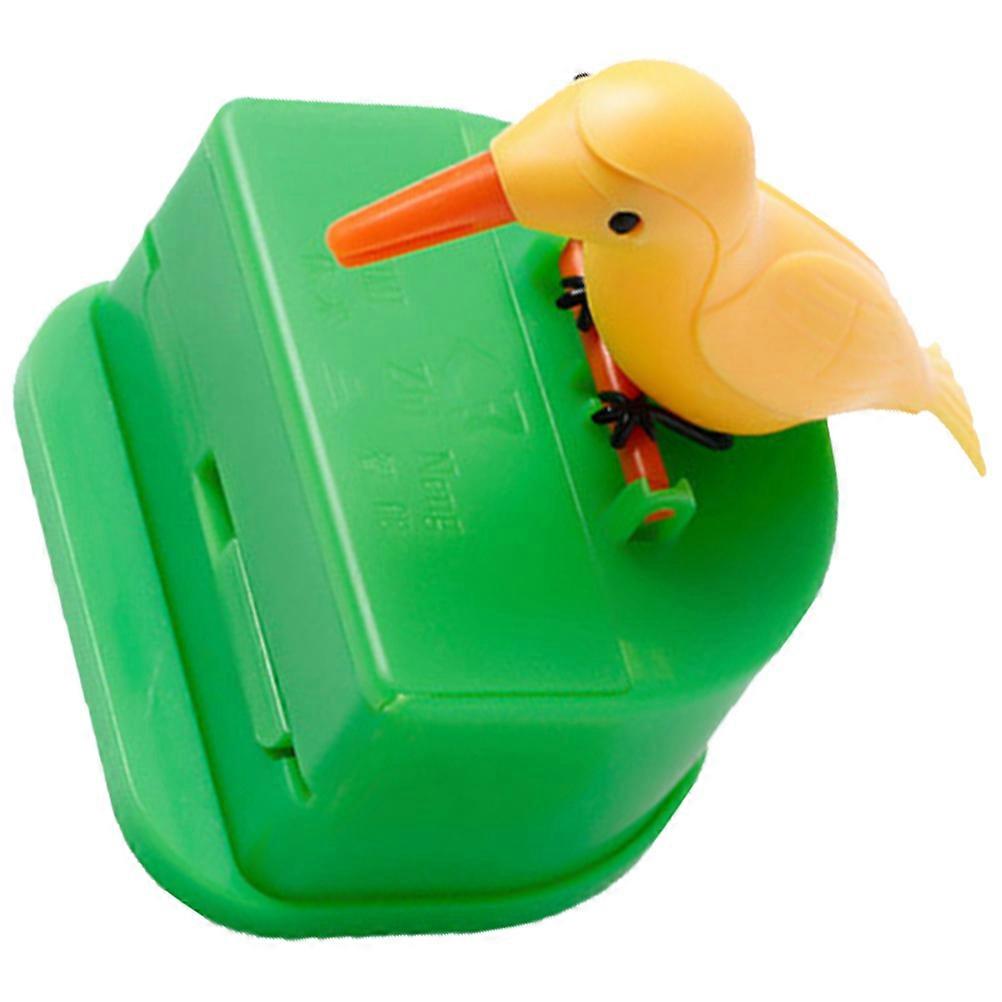Automatic Toothpick Dispenser Cute Bird Plastic Holder 4Pcs for Office