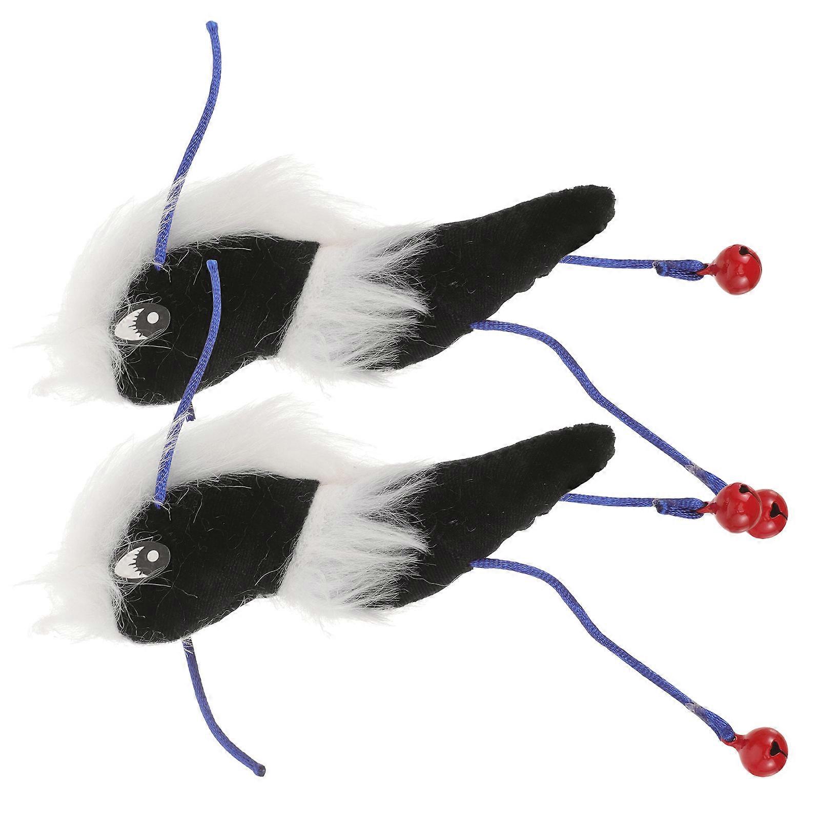 Interactive Cat Toy Funny Plush Ant Shape Bell For Playing Indoor Outdoor 6 Pcs Fun Training