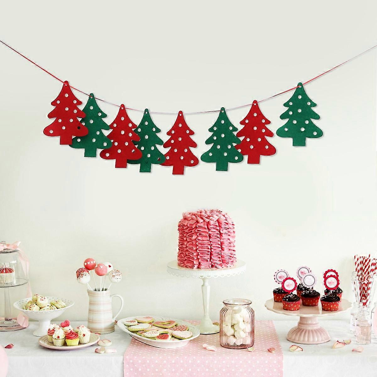 Childrens Room Decoration Set Multi Shaped Felt Flags for Holiday