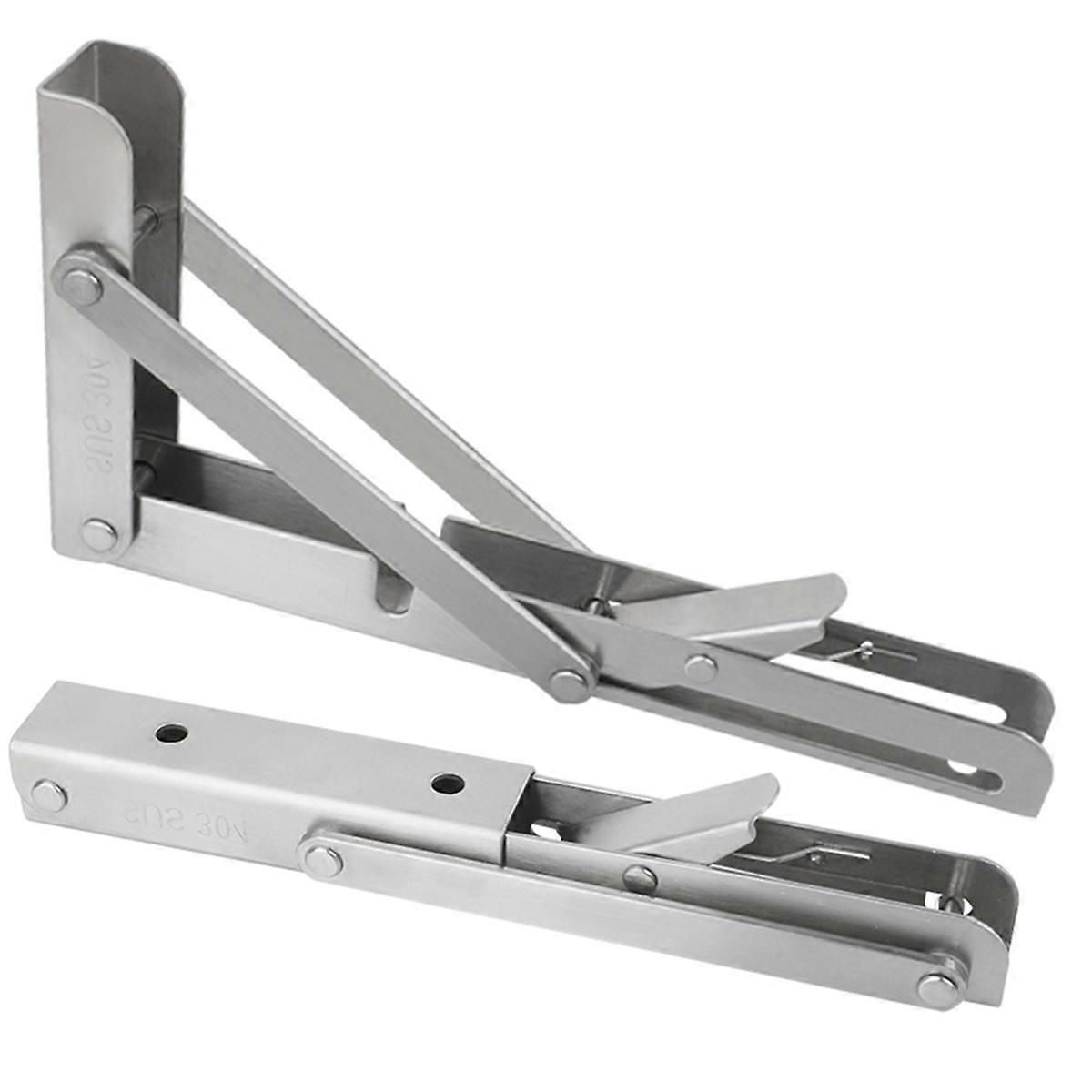 Adjustable Triangle Folding Angle Bracket 10'' Heavy Duty Support Wall Mounted for Bench Table Shel