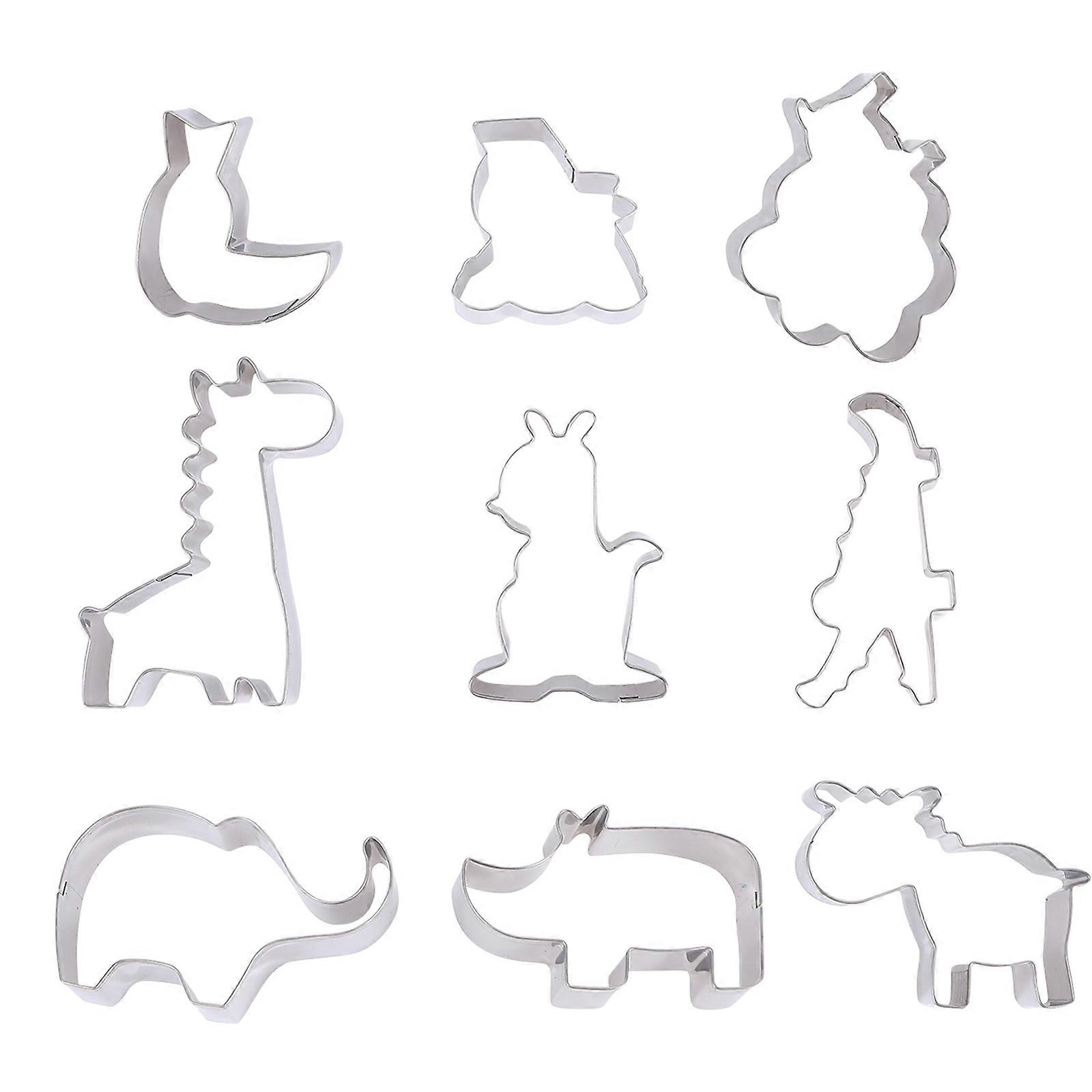 DIY Biscuit Mold Props 18Pcs Animal Shape Cookie Cutter Baking Accessories
