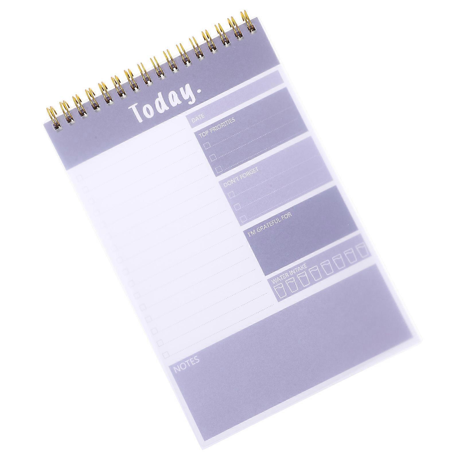 Task Planner 3Pcs Daily Planner Notepad For Scheduling Office Study Use Violet Color 8.3X5.5X1.2In Efficient Memo Writing