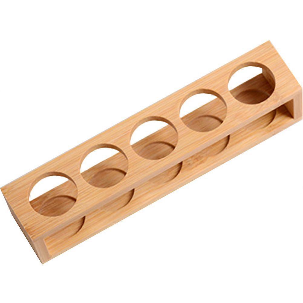 Essential Oil Storage Rack Bamboo Bottle Holder for Organization 4Pcs Set