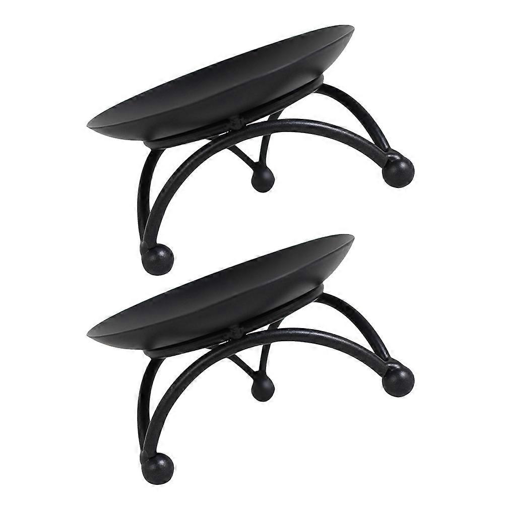 Decorative Candle Stand for Tabletop Use 10Pcs Black Candleholder Set