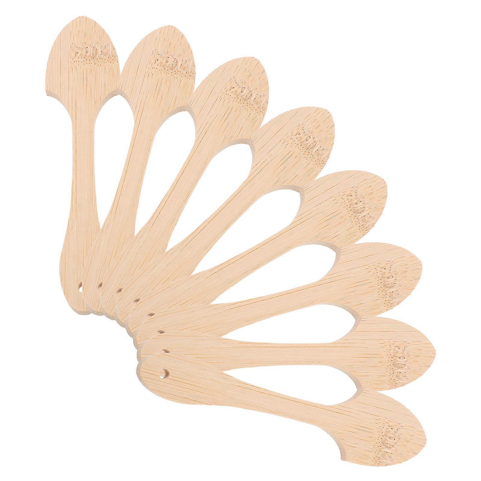 Wooden Fan Stick Replacement 8Pcs for Fan Making Accessories