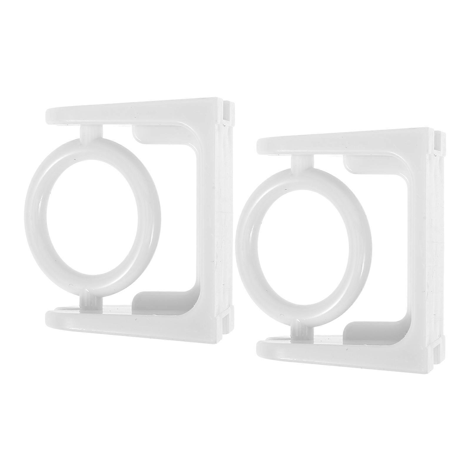 Adhesive Curtain Rod Holders Shower Rod Brackets for 10Pcs