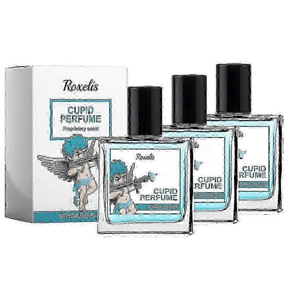 1-3x Cupid Perfume Spray 50ml - エレガントなフェロモンロマンスの香り 女性と男性用、長持ち & ポータブル