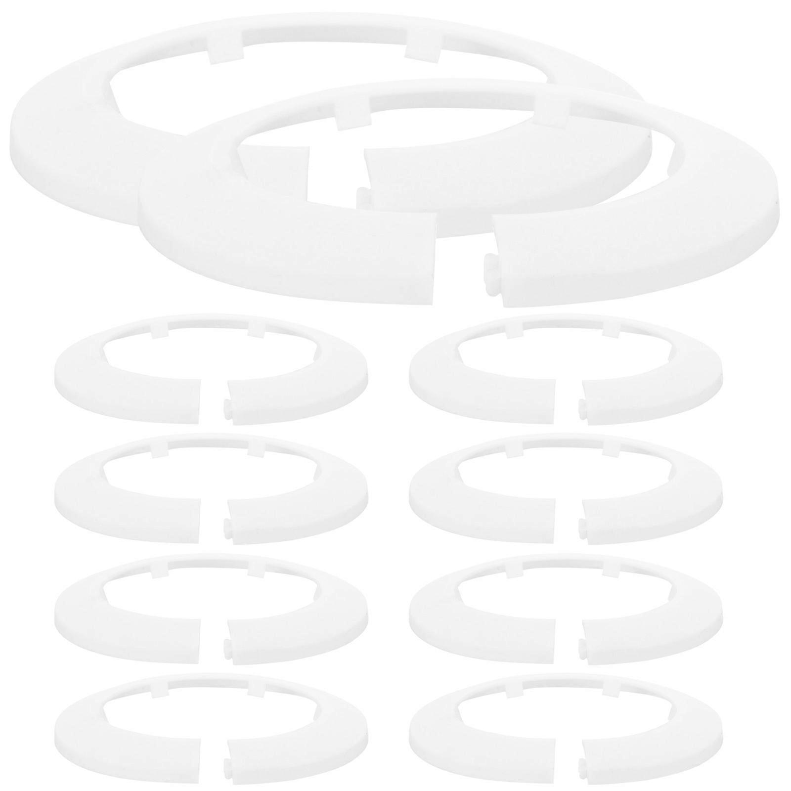 Shower Flange Cover Plastic Wall Collar Covers for 20Pcs