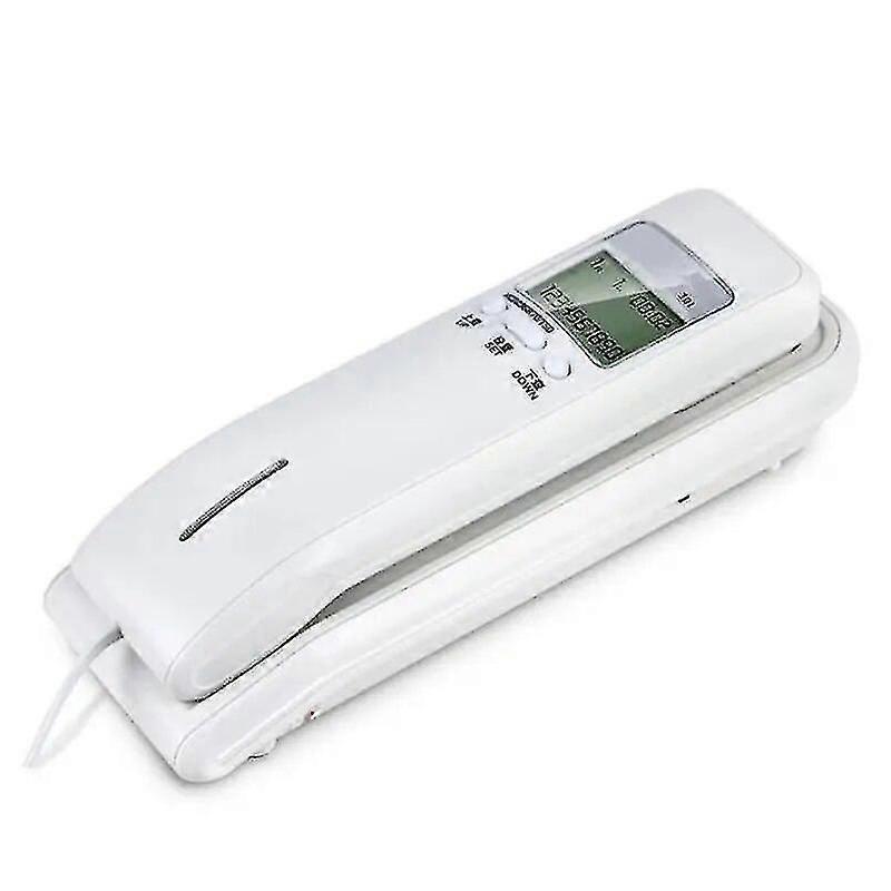 Corded Phone with Dual LCD Display Caller ID Dual Systems Adjustable Ringtone Volume Desk Wall Telephone for Home-C11