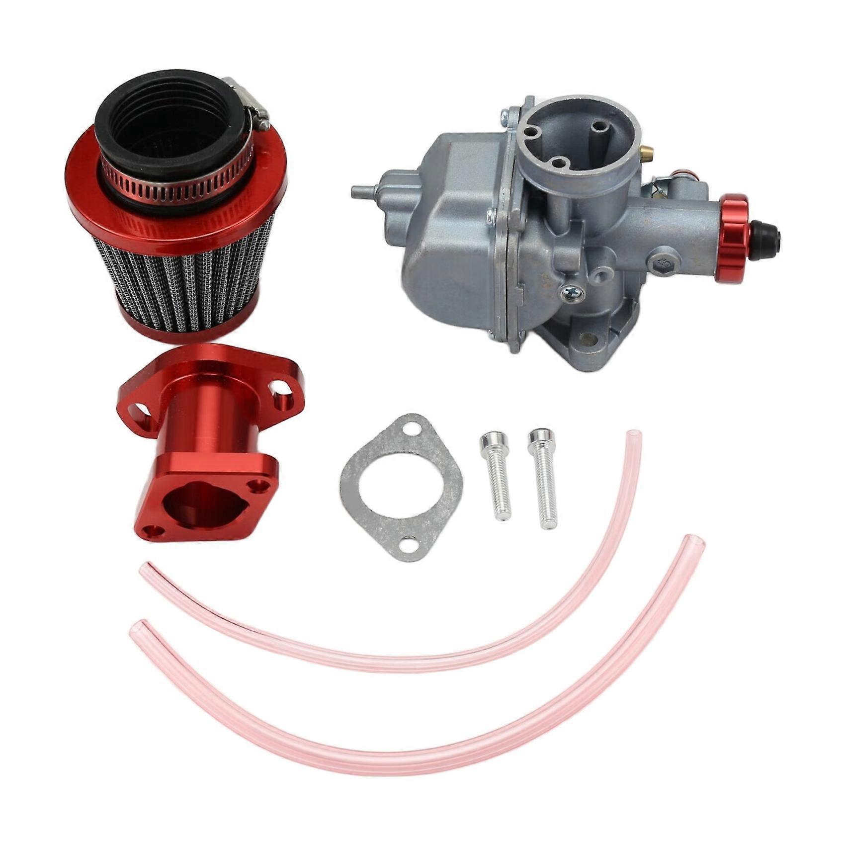 Engine Intake Manifold Air Filter Adapt Carburetor Kit for VM22 212cc GX200 6.5hp Engine 196cc CT200U KT196 Moto Mini
