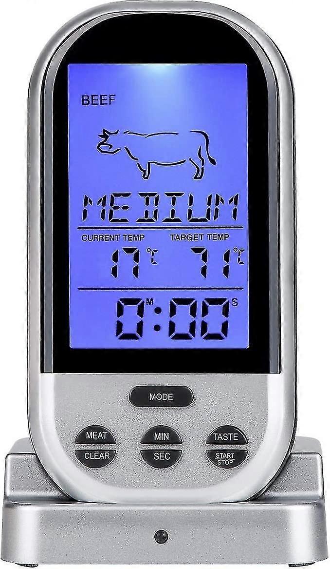 2024 Trådlös Kötttermometer, Fjärr Kötttermometer Digital Matlagning Mattermometer För Matlagning, Bbq