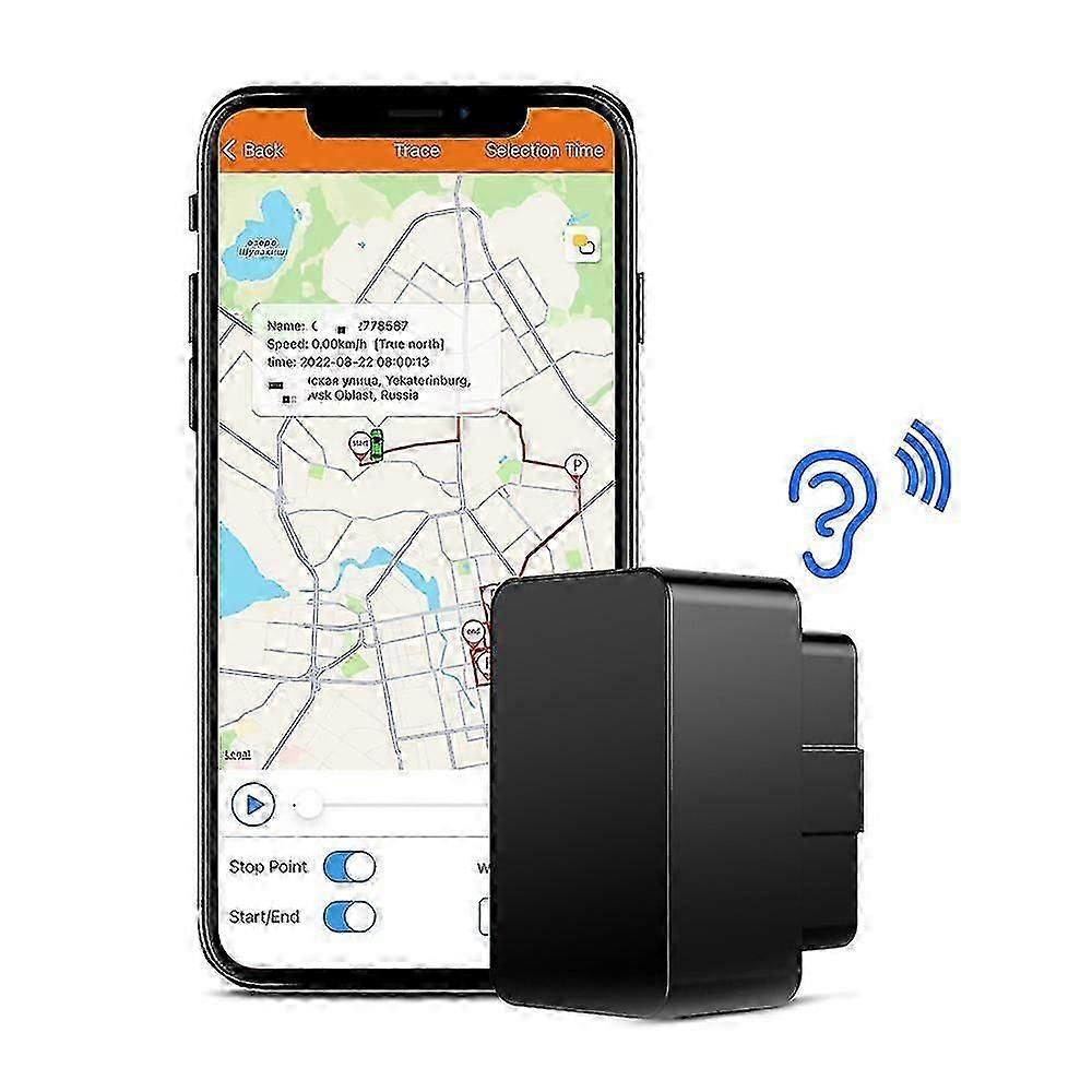 مصغرة Obd GPS صوت مراقب المقتفي 16pin Obd الثاني التوصيل لعب سيارة جي إس إم Obd2 جهاز تتبع GPS محدد مع تطبيق البرمجيات عبر الإنترنت