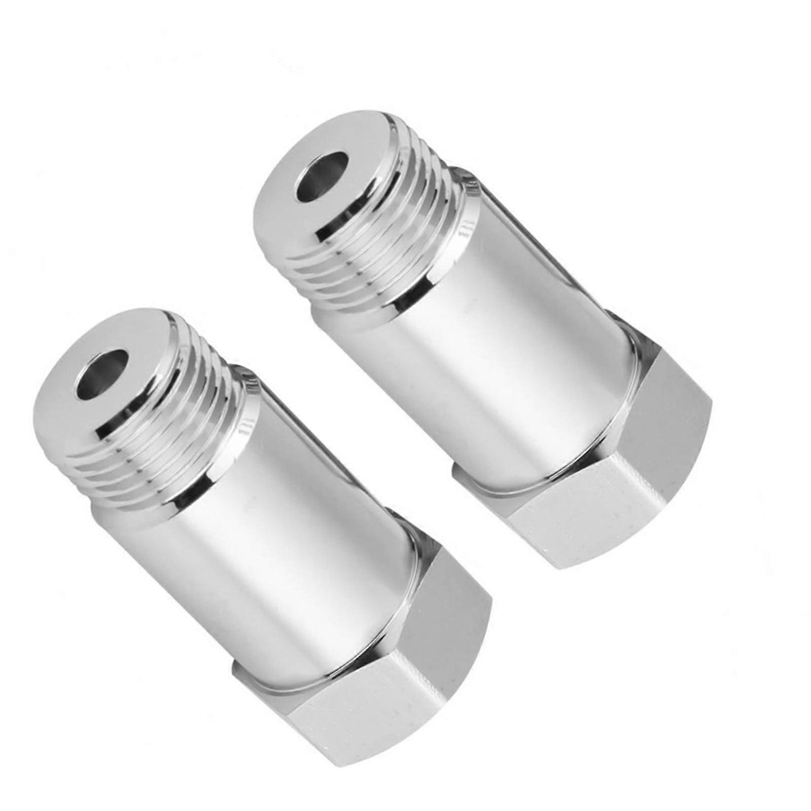 Stainless Steel Universal Exhaust Pipe Adapter Reducer 45mm, Compatible with X 1.5 Header Mount, 304 Stainless Steel Straight Thread Connector
