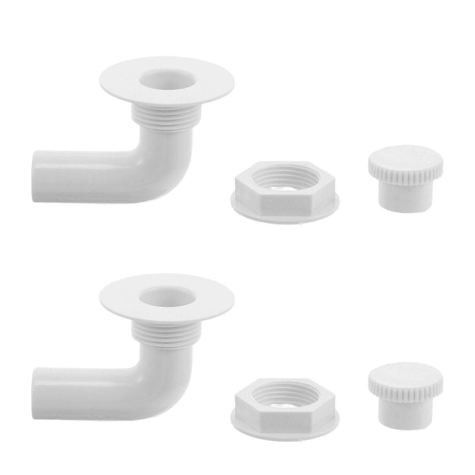 2pcs Freezer Plastic Drain Plugs: Refrigerator Hole Stoppers - High-Efficiency Sealing Chest Freezer Drain Plug Replacement