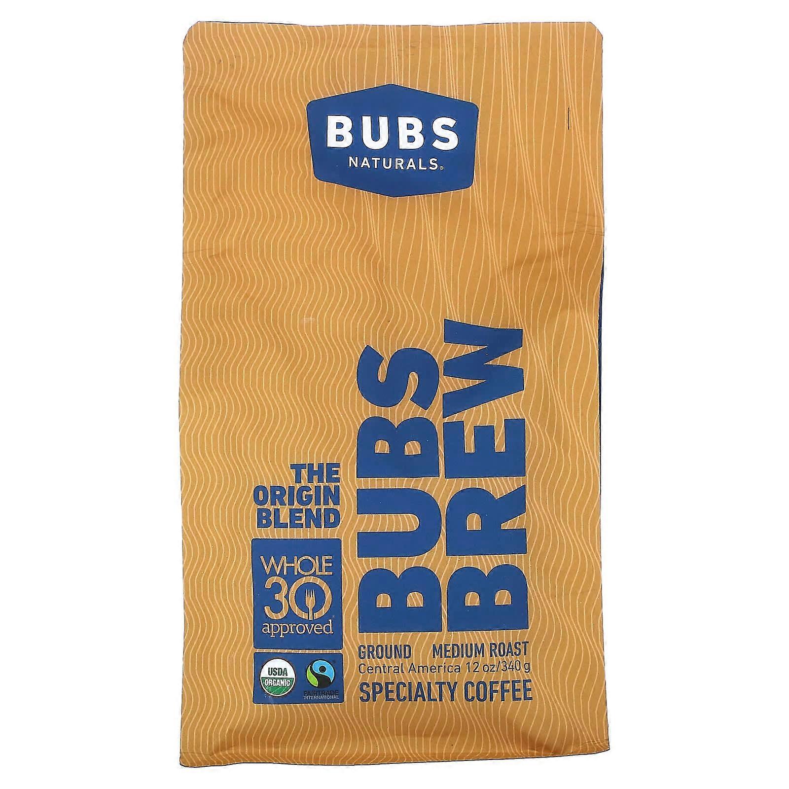 Bubs Brew, The Origin Blend, Ground, Medium Roast, 12 oz (340 g)