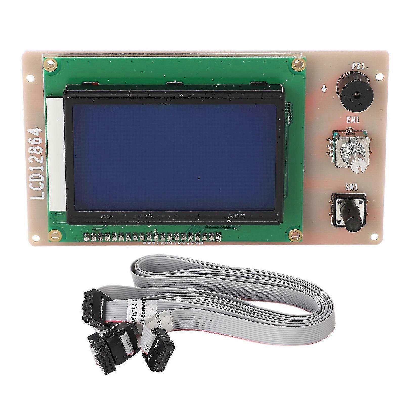 12864 LCD Display Screen 3D Printer Replacement Part LCD Control Module for Anet A6 A8 PLUS E12 E16 25-26s