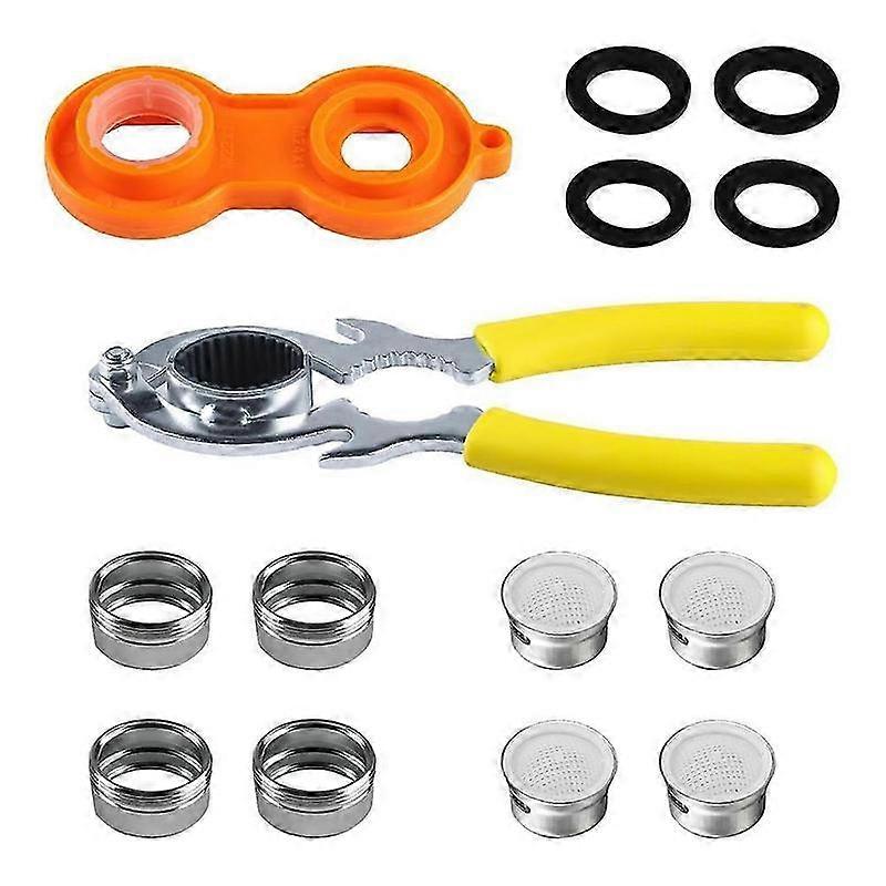 6 Pcs Faucet Aerator Removal Wrench Tool, 2 X Sink Faucet Bubbler Aerator Wrenches Kit + 4 X M24 Aer