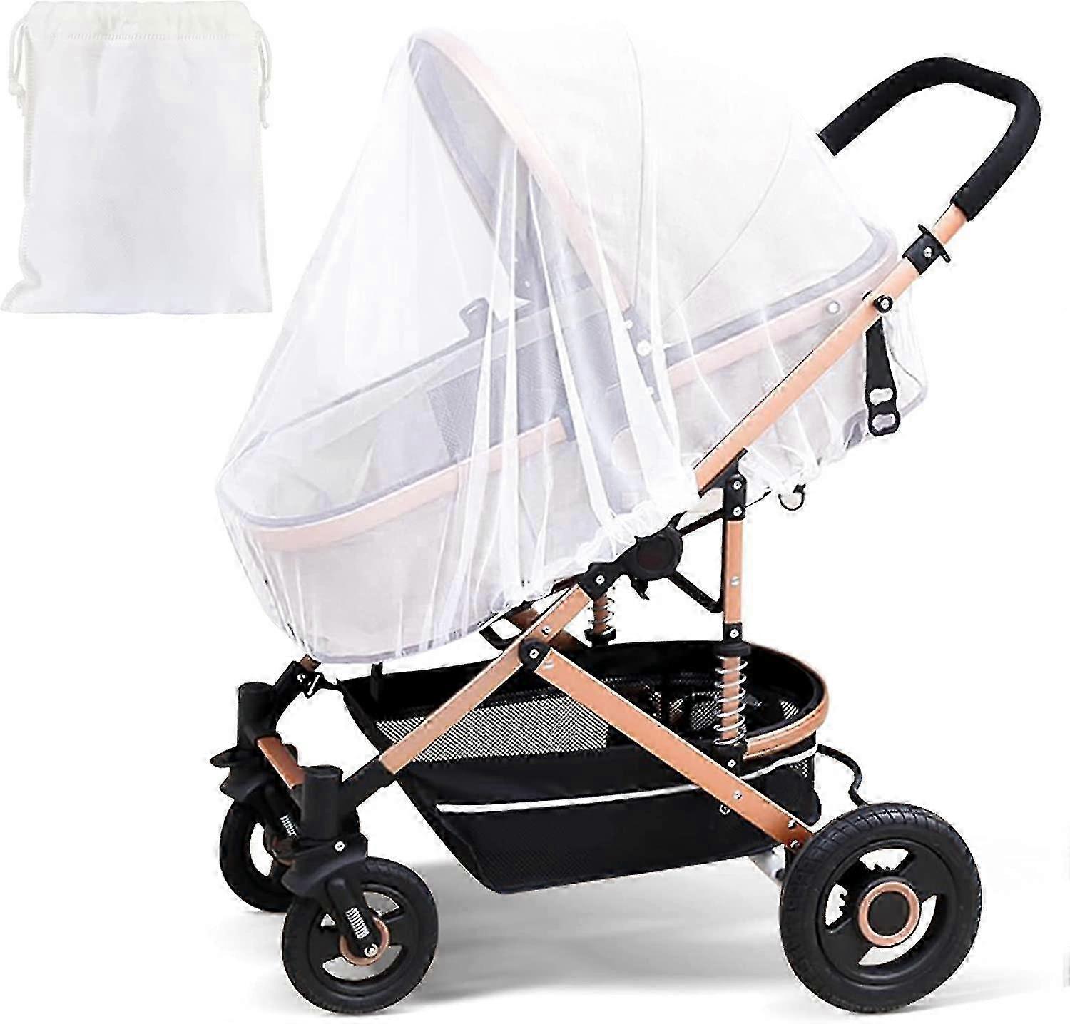 Stroller Mosquito Net Anti-Insect Protection Universal Baby Mosquito Net for Stroller, Pram, Car Seat, Travel Cot 25-26s