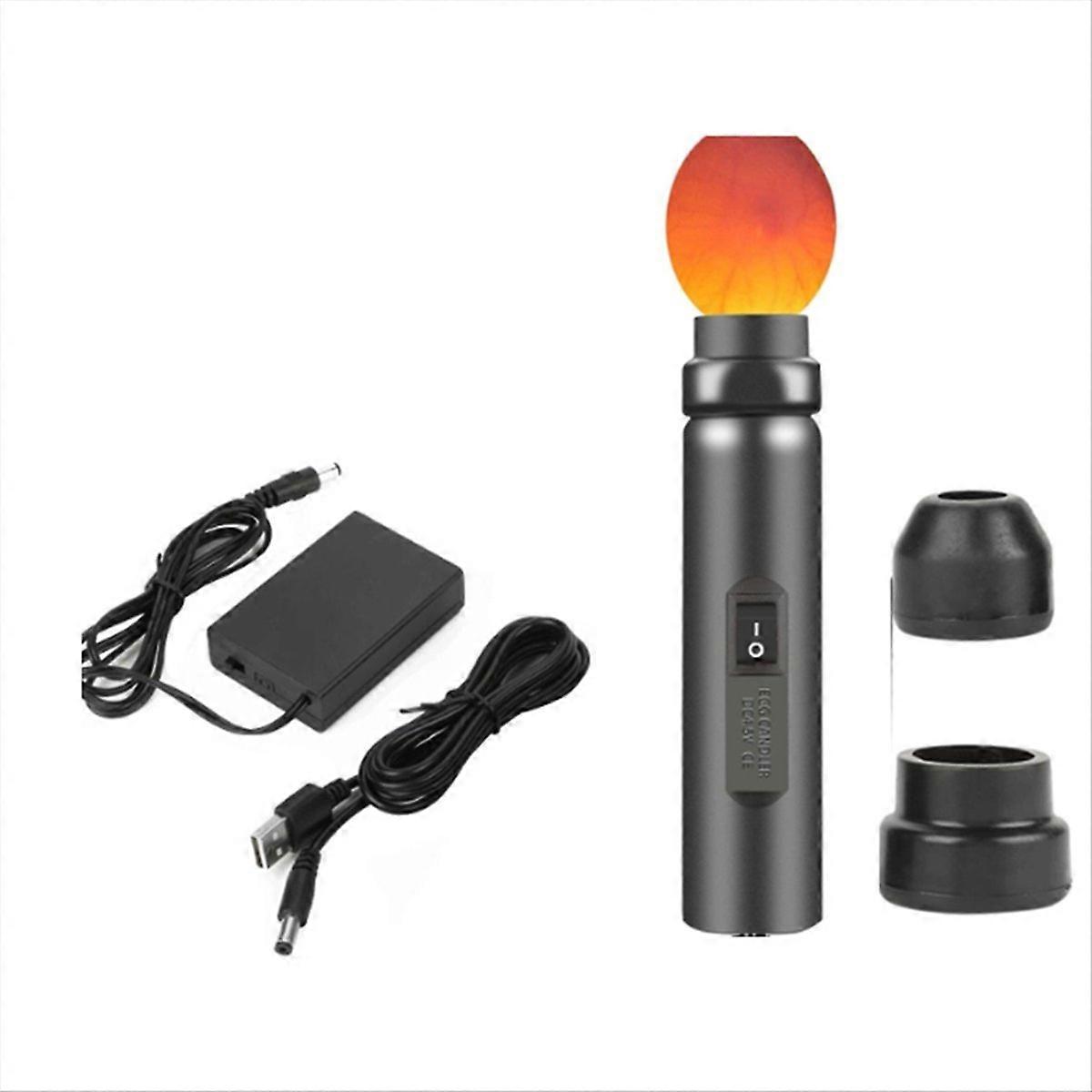 Wireless Rechargeable LED Bright Cool Light Egg Candler Tester