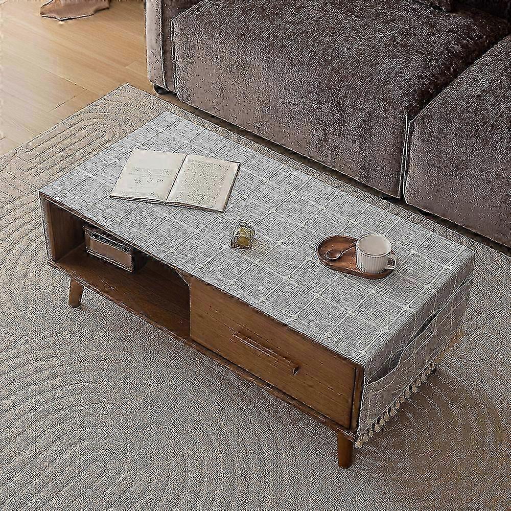 Waterproof Table Runner Checkered Design, Easy to Clean Tea Table Mat, Durable Fabric for Everyday Use 72x13 inch